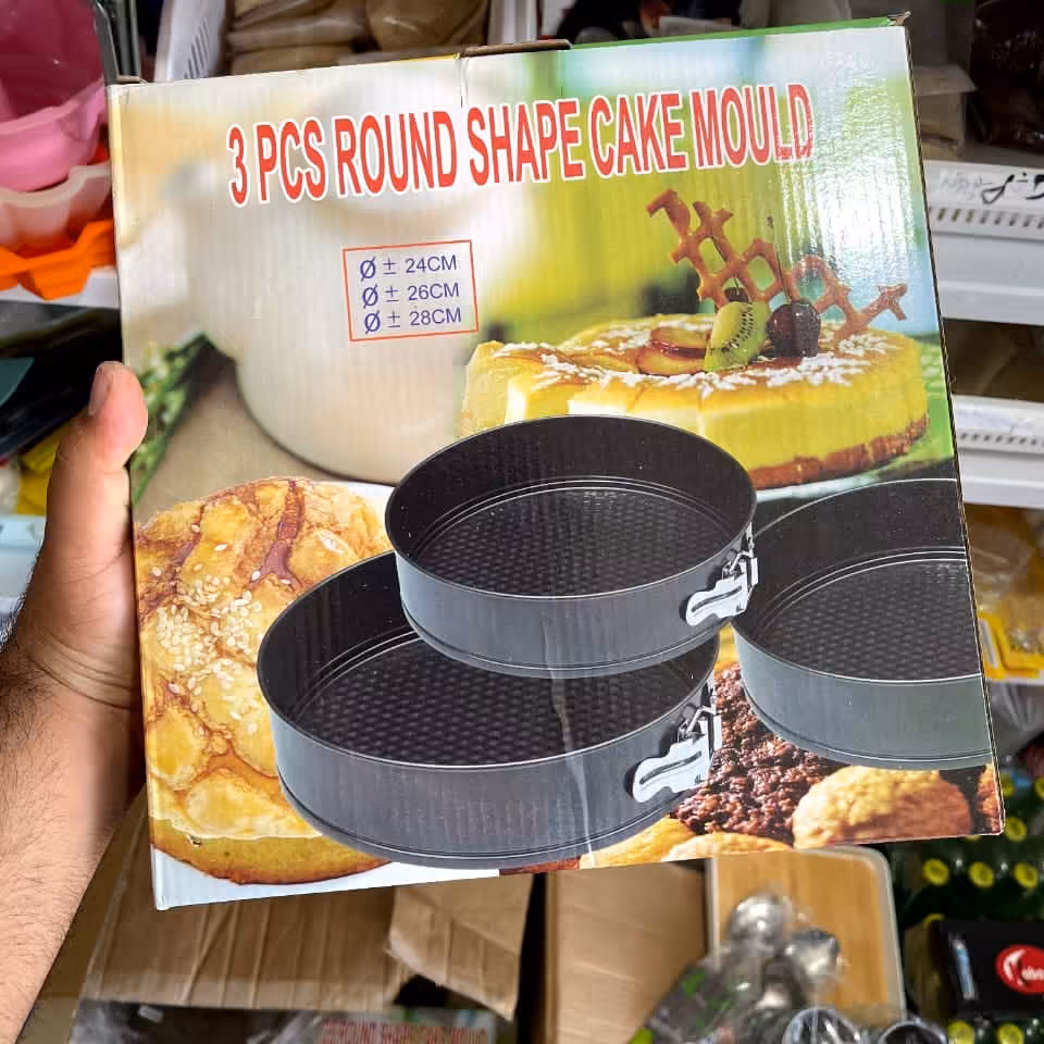 قالب کیک کمربندی سه عددی