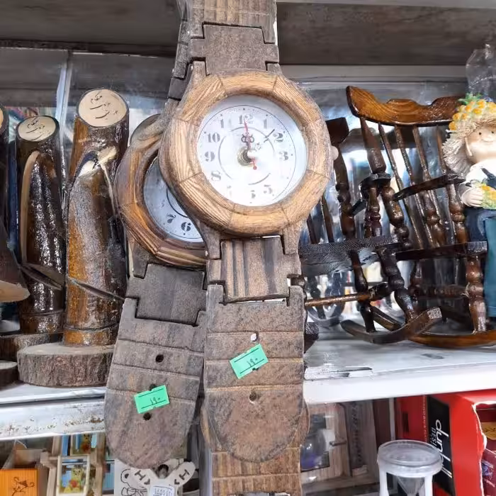 ساعت چوبی دیواری سایز کوچک