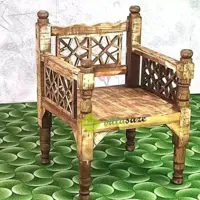صندلی چوبی سنتی تک نفره ویلا سازه  ارسال با باربری پس کرایه