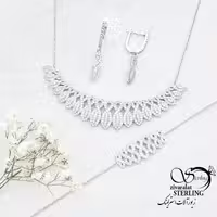 سرویس جواهراتی ساخت ایتالیا نقره 925 عیار کد 15370