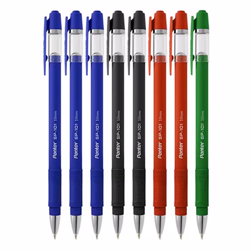 خرید خودکار پنتر نوک 1 میلی متری مدل SP-101 بسته 8 عددی