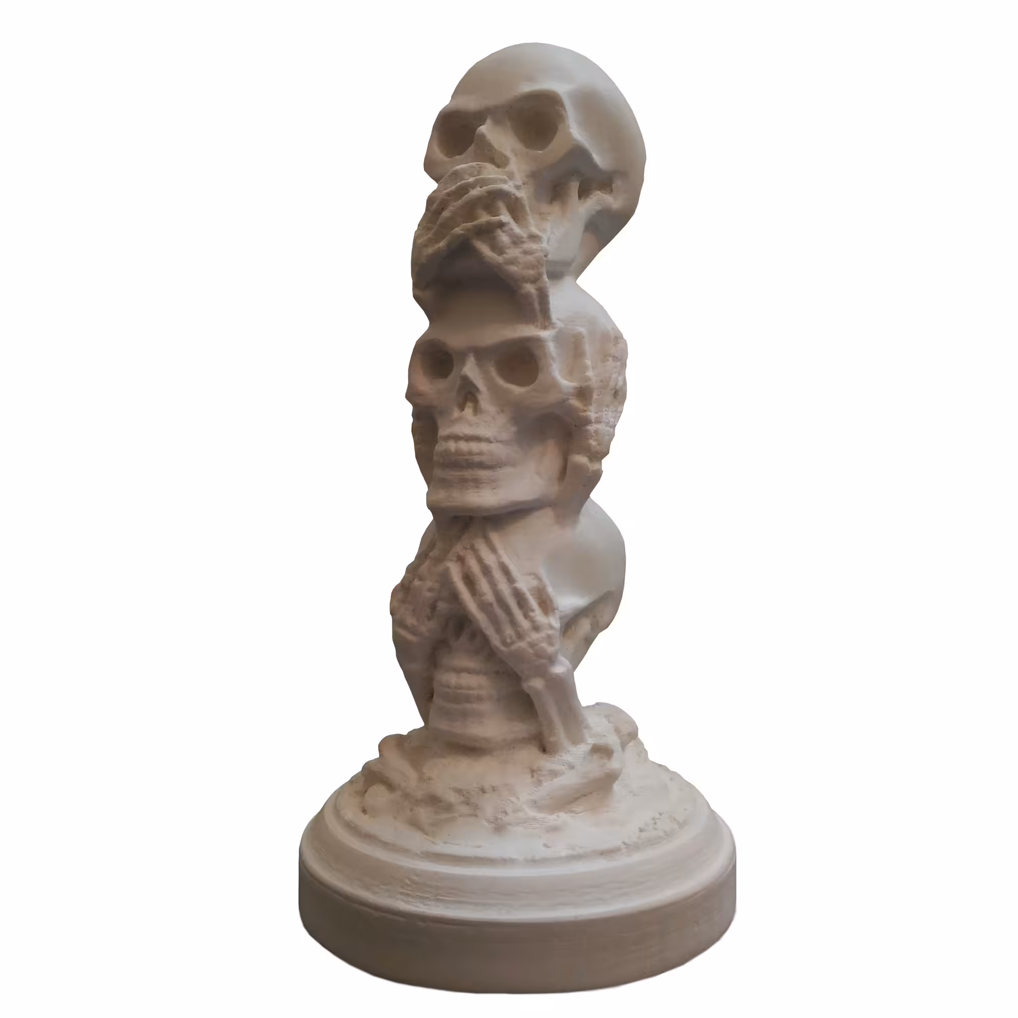 مجسمه مدل سه میمون طرح جمجمه