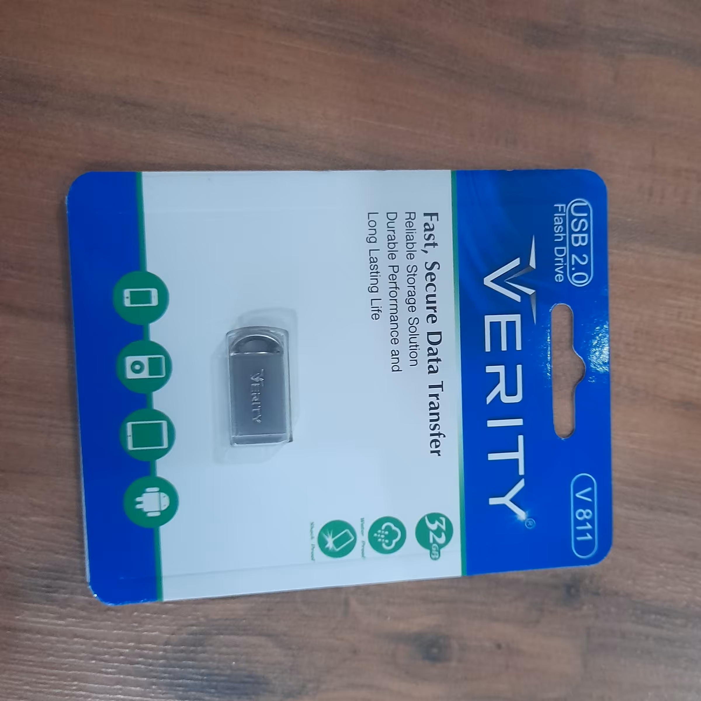 فلش 32 گیگ وریتی همراه با گارانتی مادام العمر شرکتی