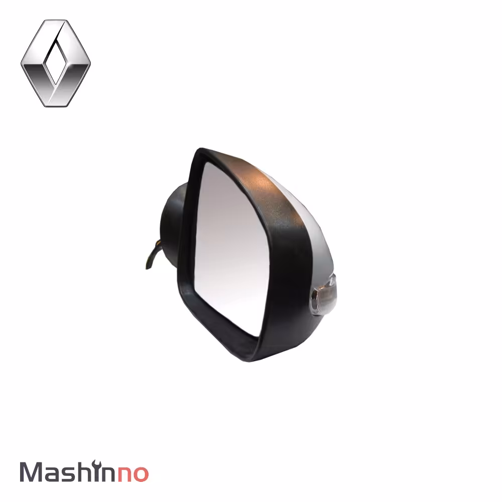 آینه بغل راهنما دار چپ پرستیژ رنو ال 90 با قاب سفید