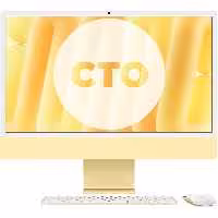 آی مک 24 اینچ M4 کاستوم پردازنده 10core – 10core حافظه رم 32 گیگابایت ظرفیت 1 ترابایت SSD زرد Z1EL000AN - Hiapple.ir