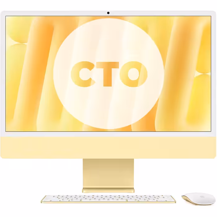 آی مک 24 اینچ M4 کاستوم پردازنده 10core – 10core حافظه رم 32 گیگابایت ظرفیت 1 ترابایت SSD زرد Z1EL000AN - Hiapple.ir