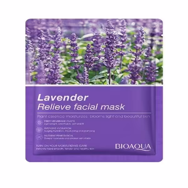 ماسک صورت بایو آکوا مدل لوندر حجم 25 میلی لیتر

