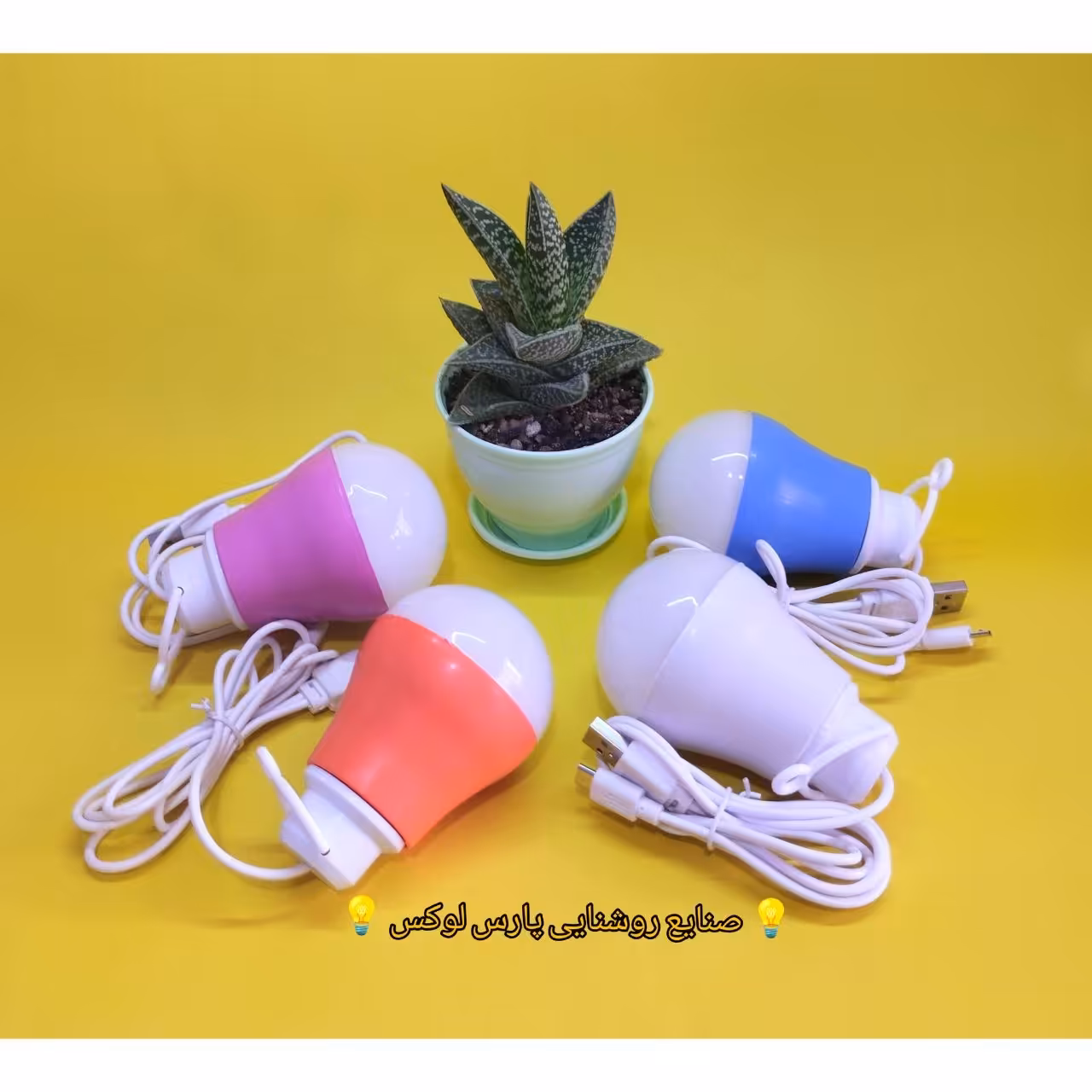 لامپ مسافرتی LED سیار با دو سری usb و micro usb