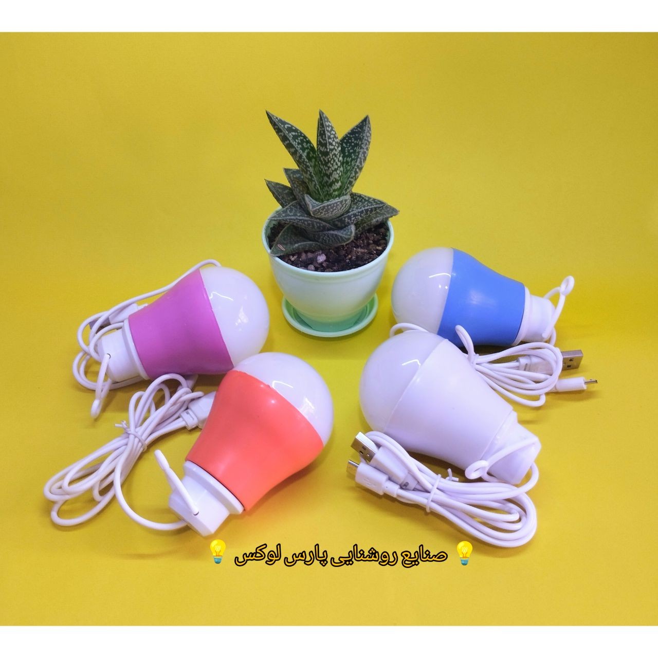 لامپ مسافرتی LED سیار با دو سری usb و micro usb