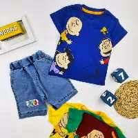 ست تیشرت شلوارک پسرانه چارلی کد 10350