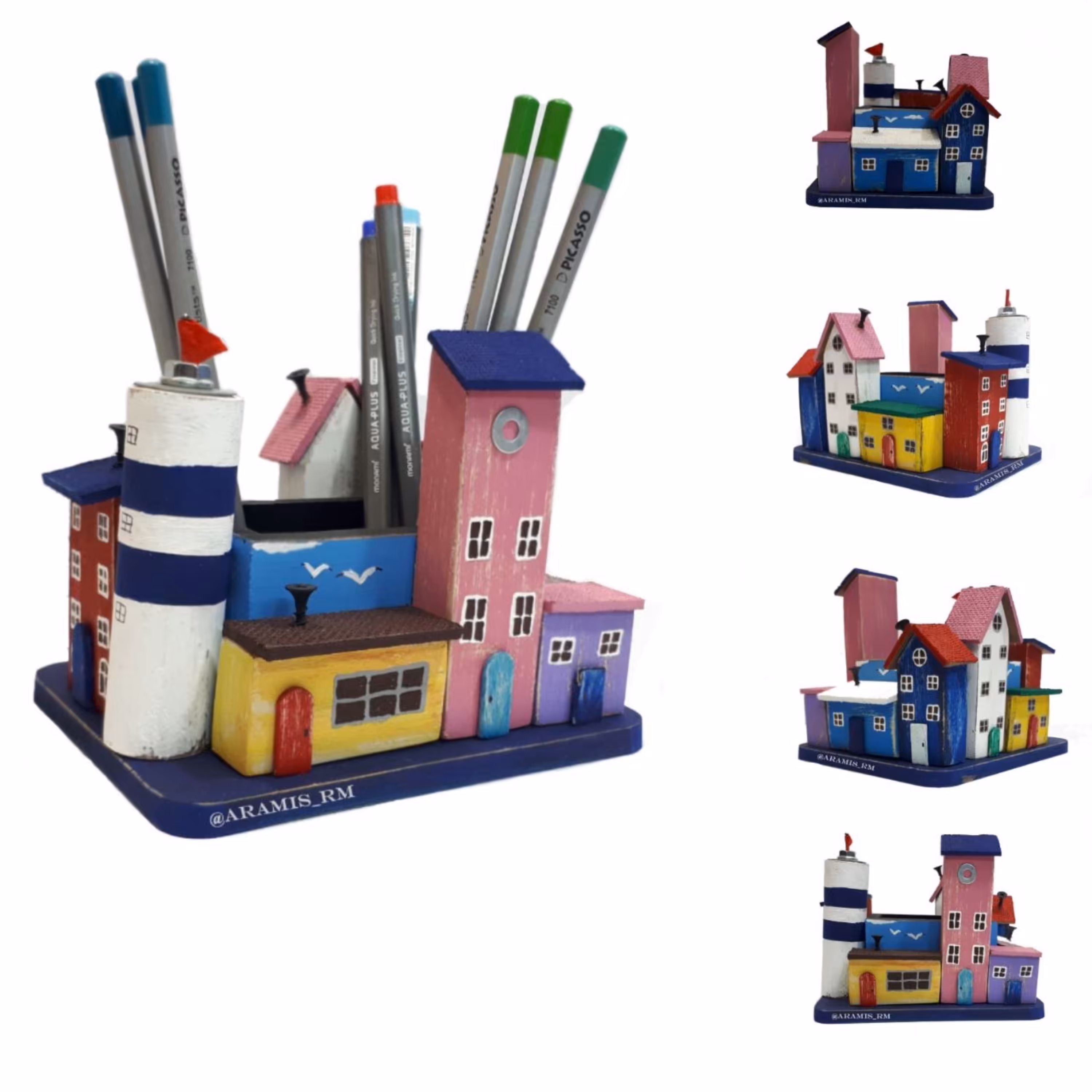 جامدادی رومیزی خونه های ساحلی