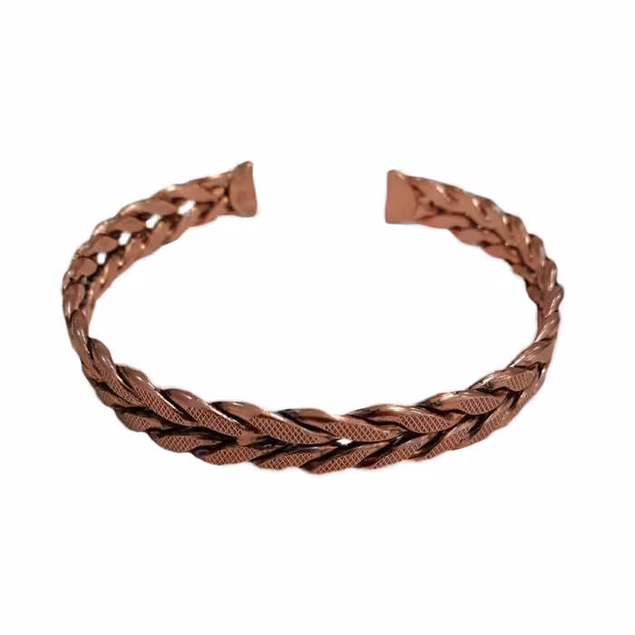 دستبند مسی گندمی عاج کد JW165