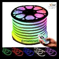 ریسه نئون فلکسی مینی فول کالر rgb ( مولتی کالر  ) 220 ولت حلقه 50 متری