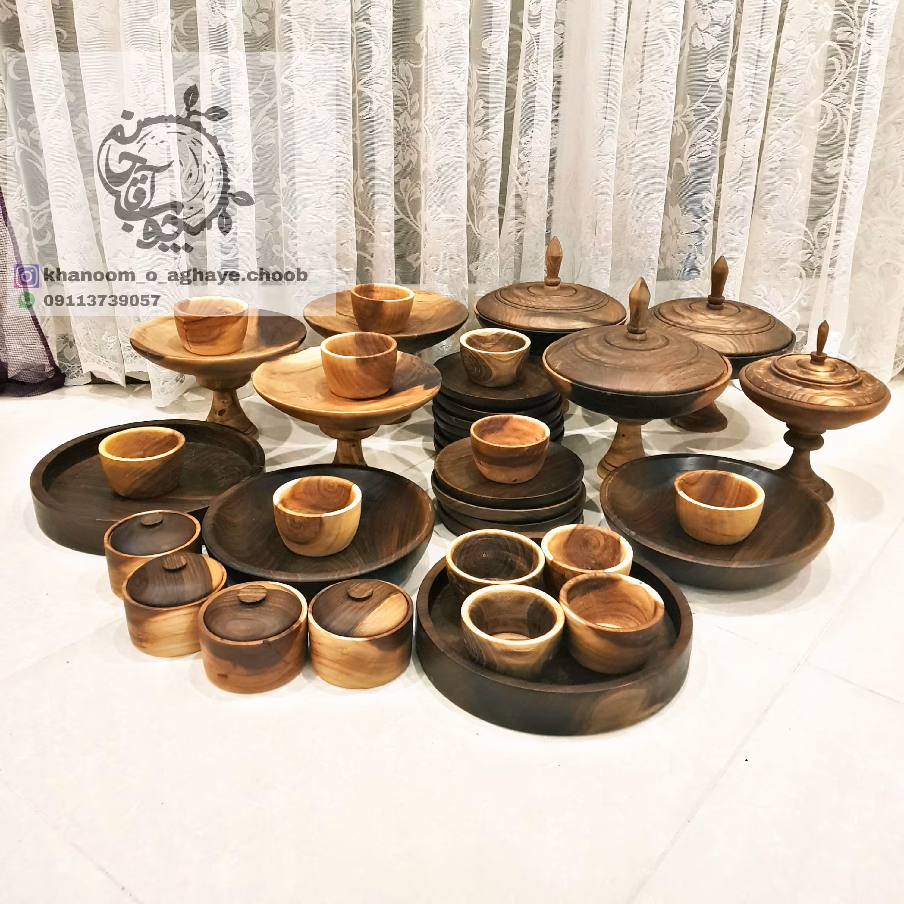 سرویس پذیرایی چوبی عمده و جزئی مستقم از تولید کننده