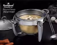 سوفله سوپ خوری پایه دلفینی راکلند نقره‌ای 4لیتری