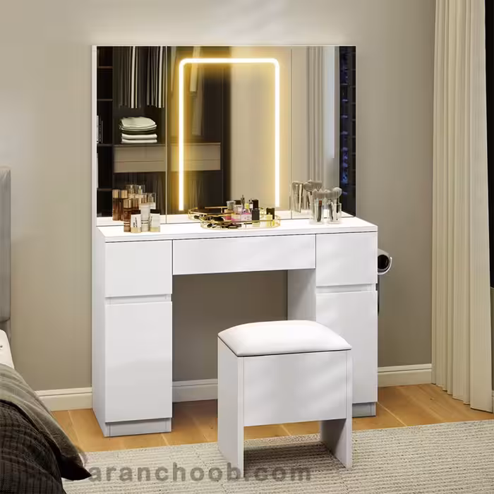 میز آرایش سفید