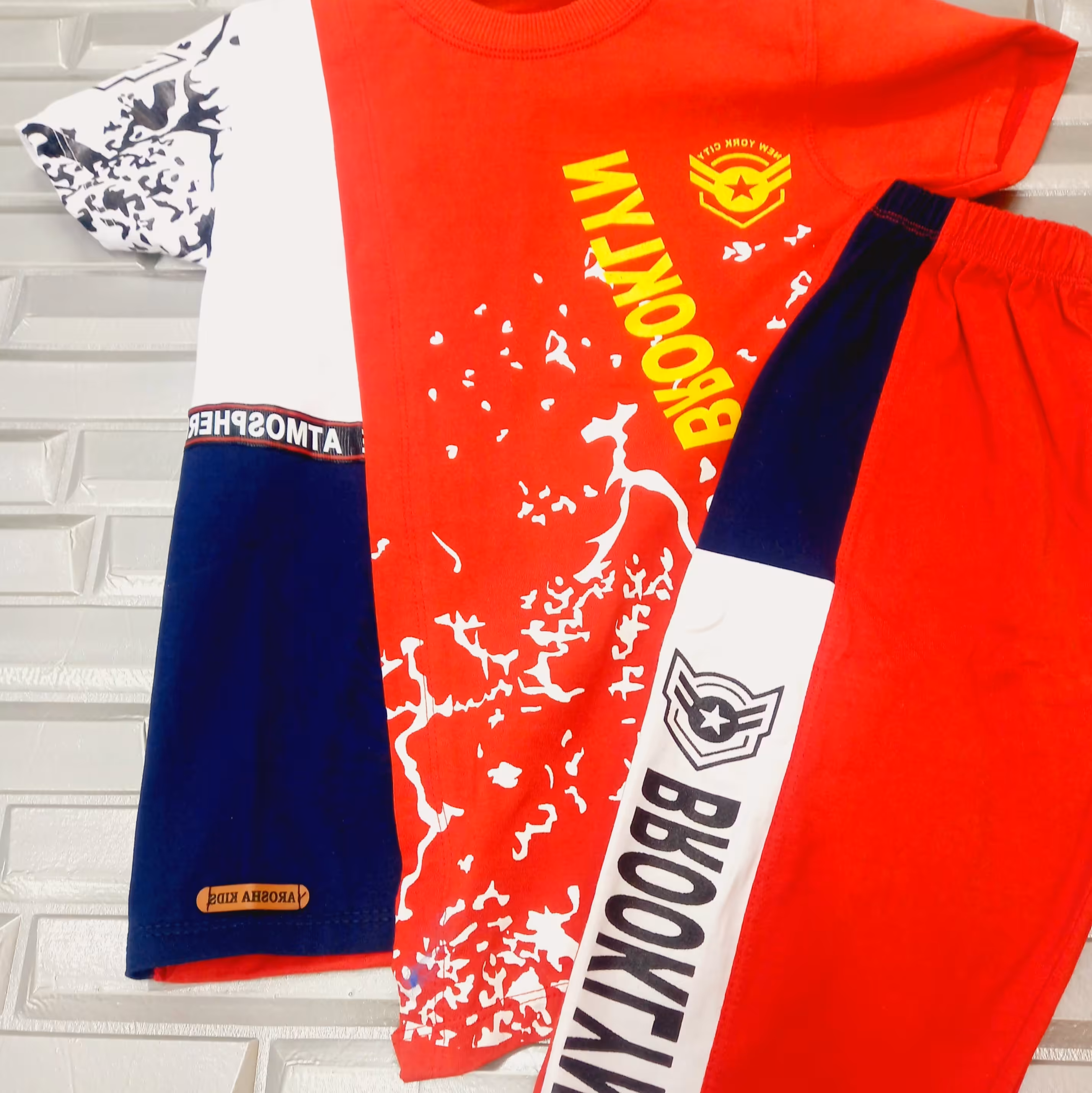 تیشرت شلوارک پسرونه جنس عالی 