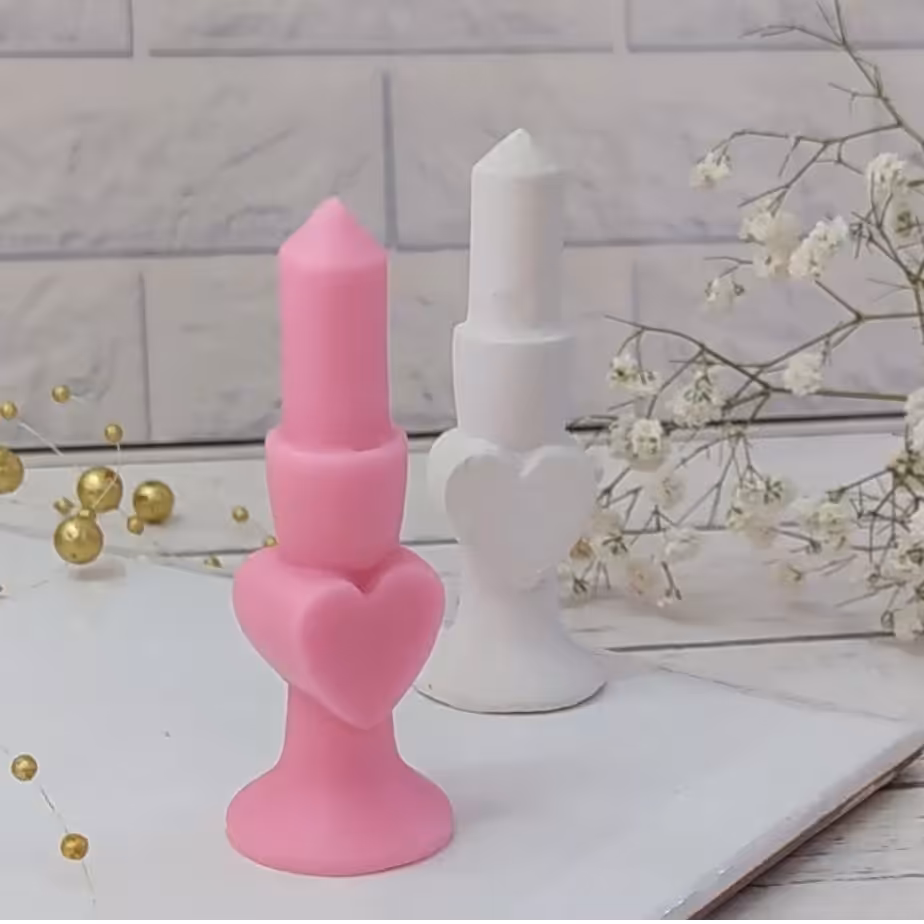 قالب سیلیکونی قلمی قلبی استوانه ای