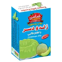 پودر ژله طالبی با ژلاتین صددرصد حلال گاوی و طعم دهنده طبیعی وواقعی باکیفیت 100گرمی ضامن