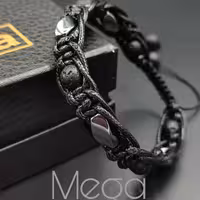 دستبند مگا با ارسال رایگان دستبند سنگی دستبند سنگ لاوا و حدید دستبندحدید دستبند حدید هلی پیچ  دستبند زنانه دستبند مردانه