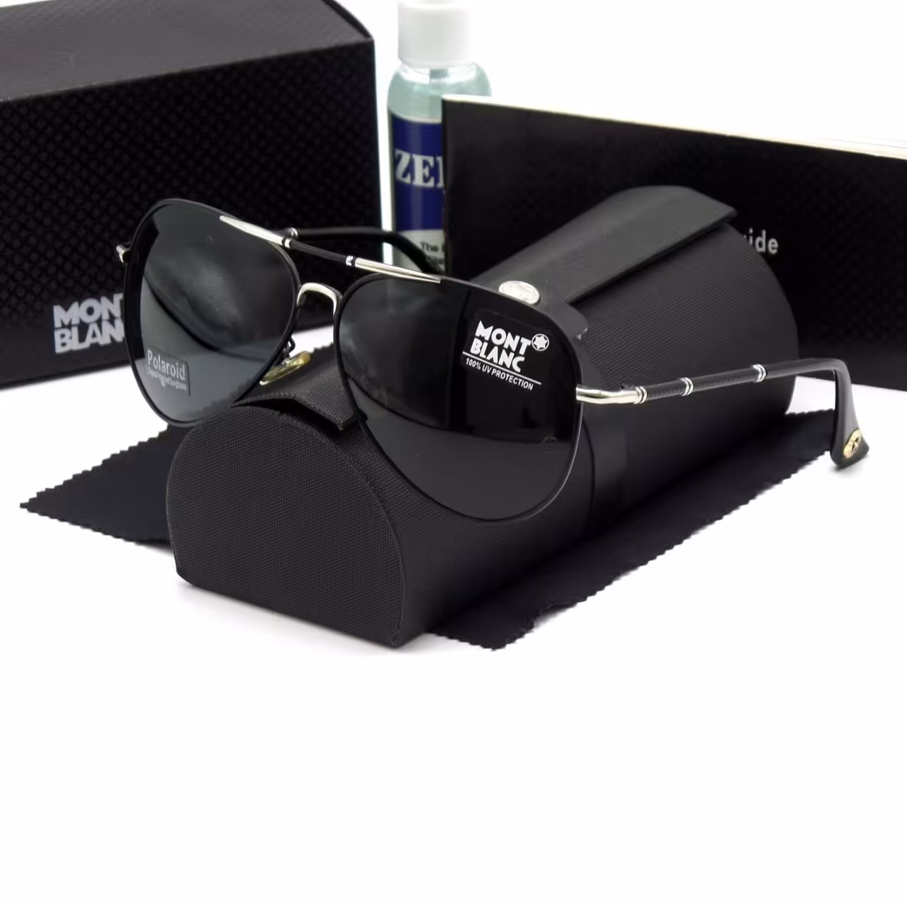 عینک آفتابی خلبانی خاص مردانه Mont blanc مون بلان