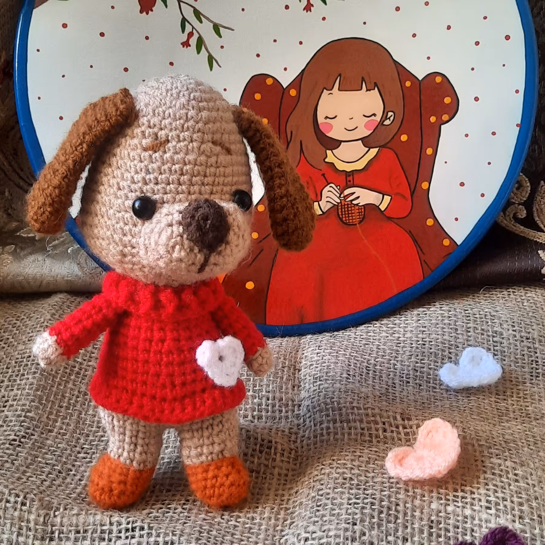 عروسک هاپو دستباف ناری