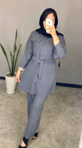 مانتو شلوار زنانه ابروبادی بهاره مدل ست