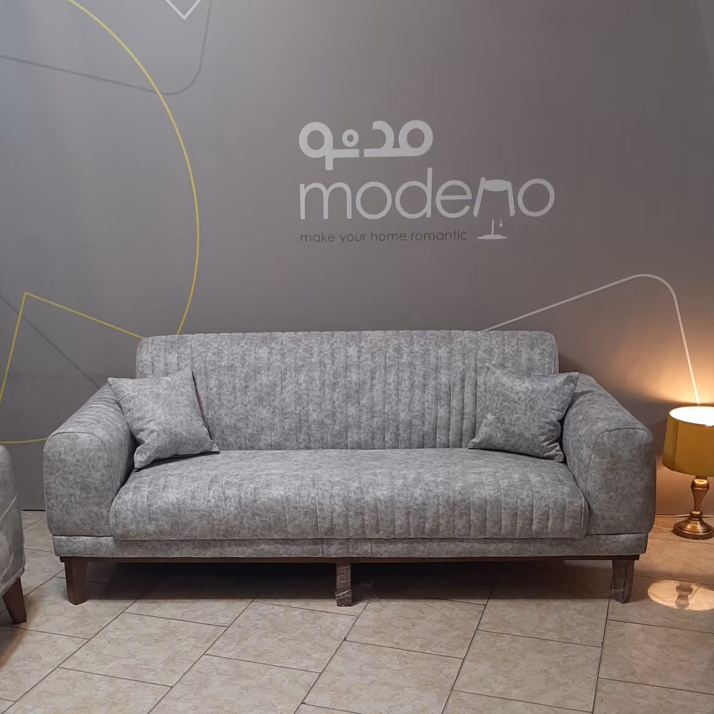 مبل چستر دوخت شیاری پارچه خارجی