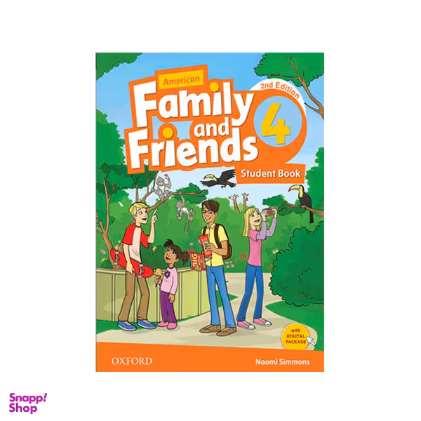 کتاب Family and Friends 4 به همراه کتاب کار اثر Naomi Simmons انتشارات آکسفورد