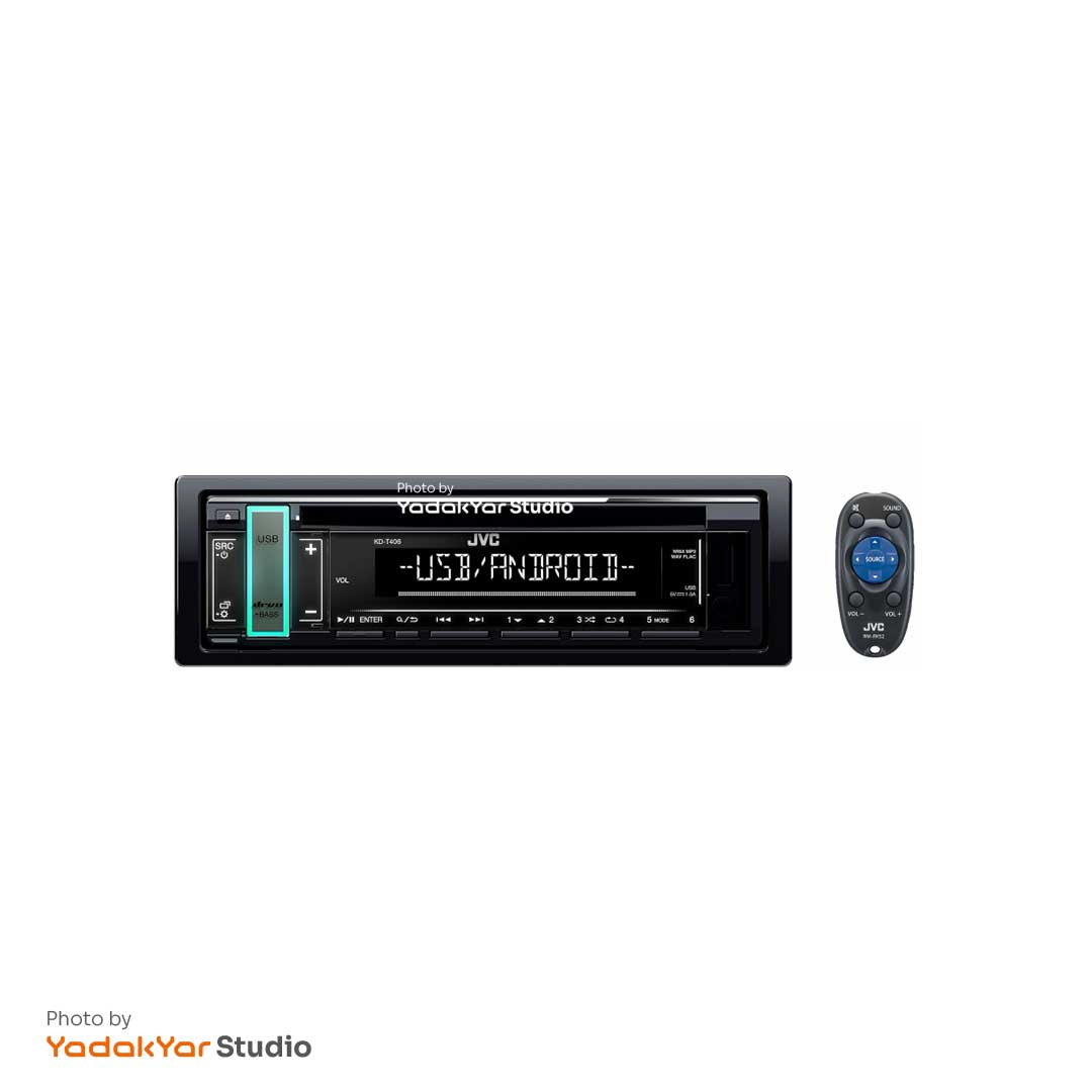 ضبط ماشین مدل KD-T406M جی وی سی - JVC