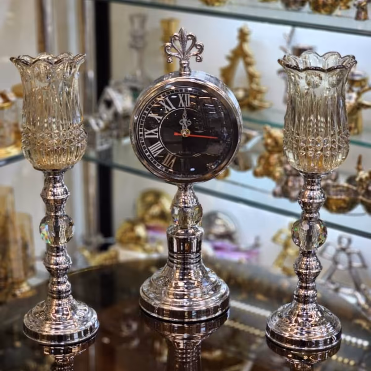 ساعت شمعدان خوش قیمت که خونه تو خوشگل میکنه ، نصف قیمت بازار