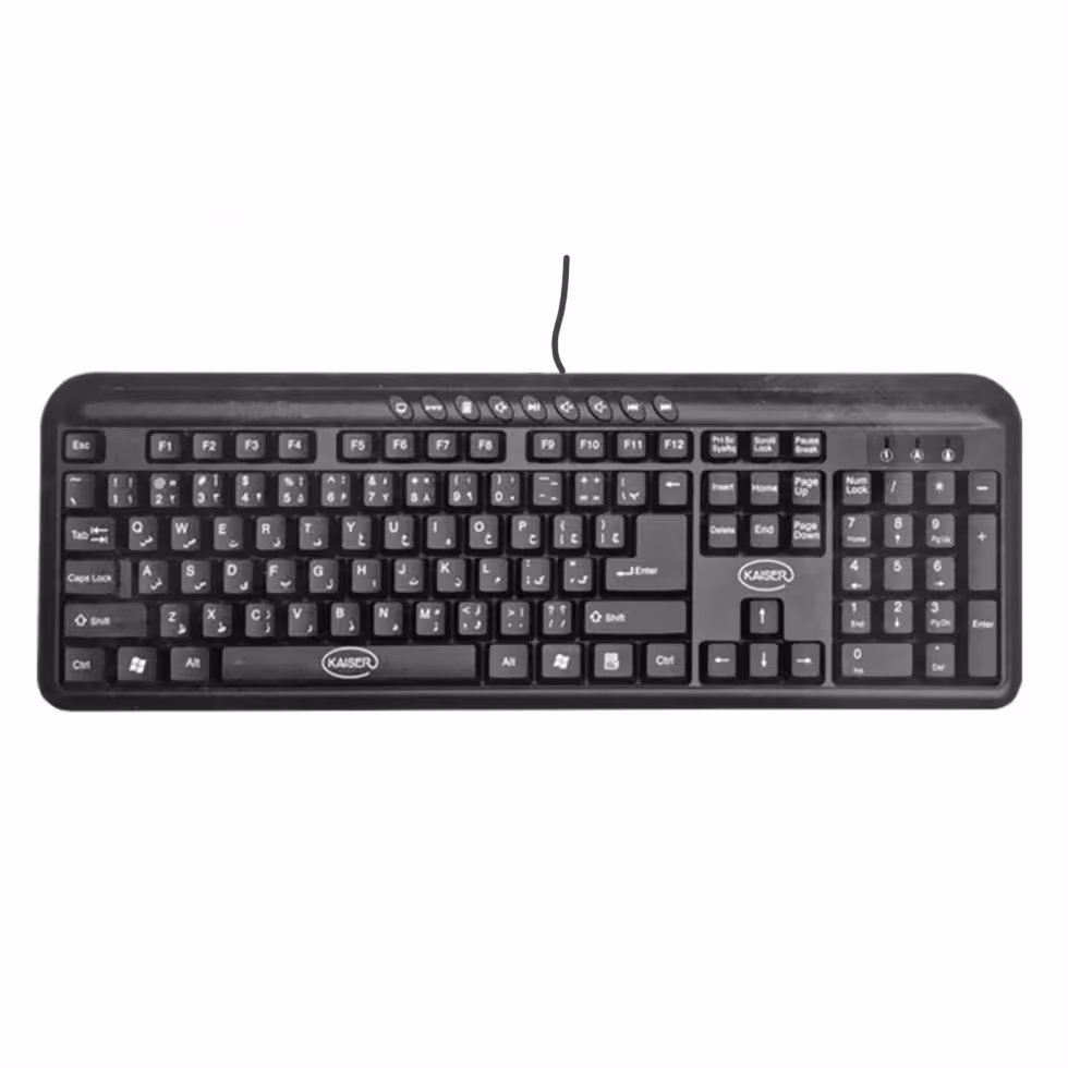 کیبورد سیم دار کایزر  (KAISER) مدل KA-K701 با  ضمانت