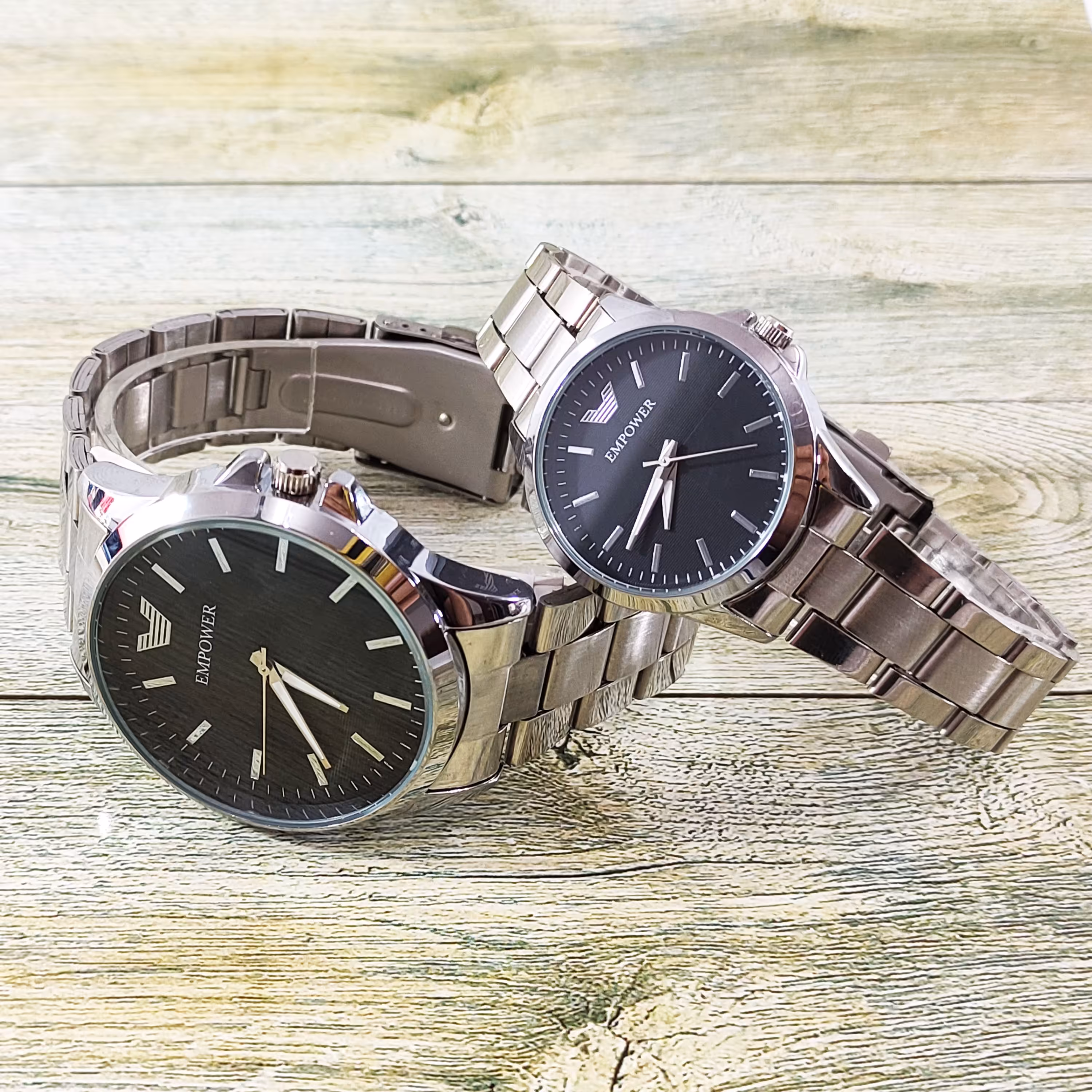 ساعت ست امپاور  EMPOWER نقره ای صفحه مشکی