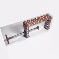 گیره پیچ دستی c شکل محکم رنگ شکلاتی