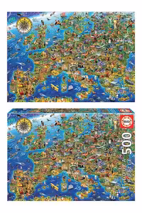 پازل europe map 17962 500pcs