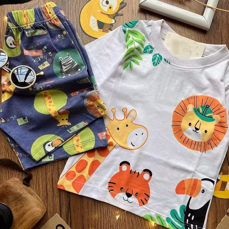 تی شرت شورت نخ پنبه اسپرت