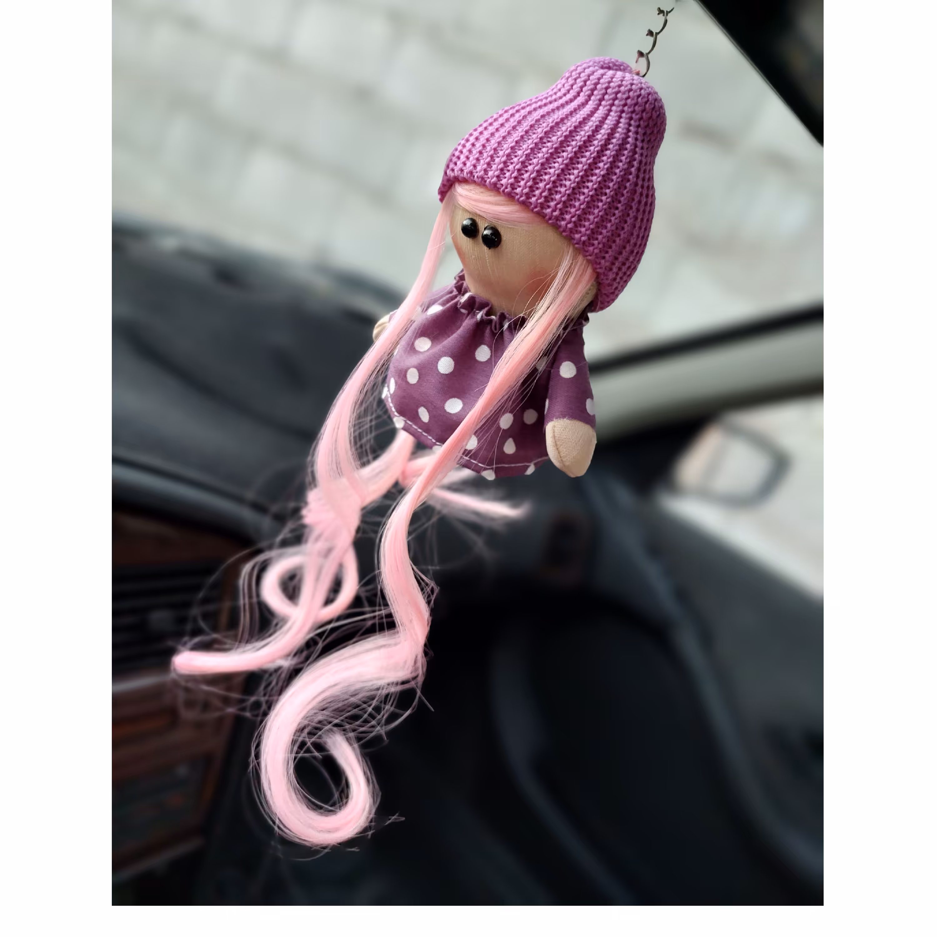 جاکلیدی،آویز عروسک روسی 13  سانتی کاملا دست دوز و تمیز