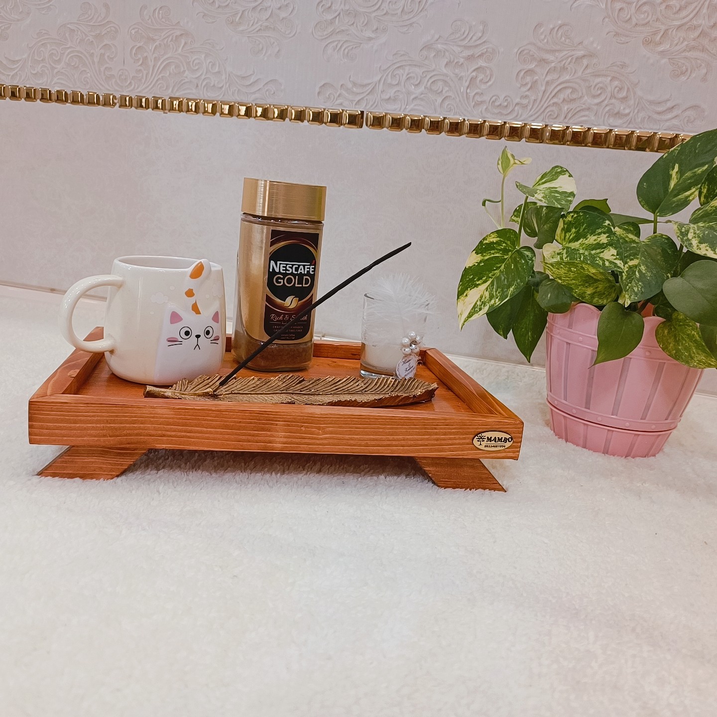 رایزر چوبی لبه دار( ارسال پس کرایه )