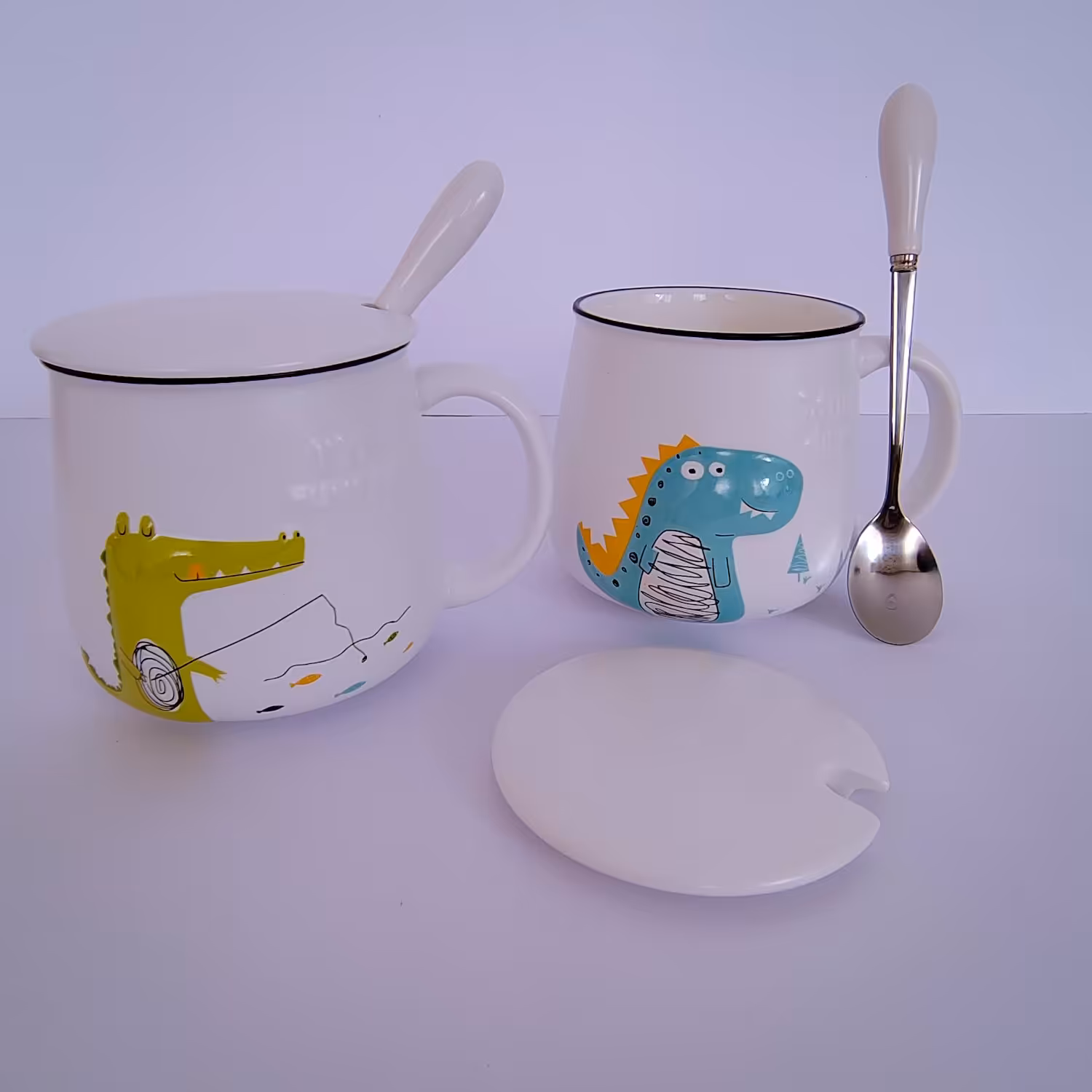 ماگ طرح دایناسور قاشق دار