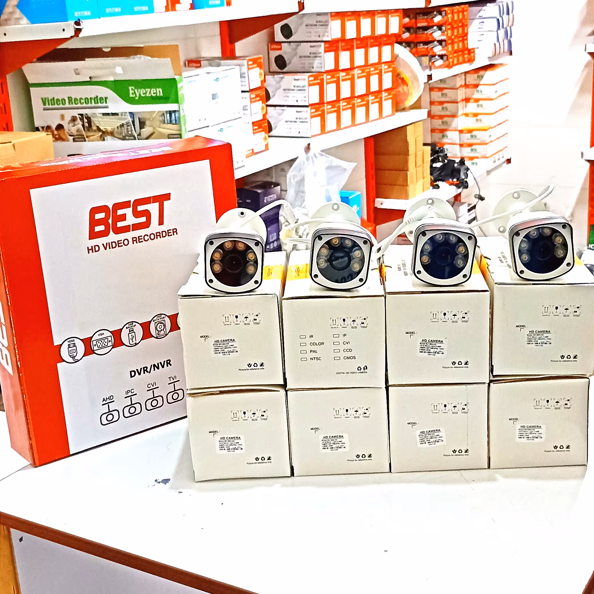 پکیج کامل دوربین مداربسته 8 دوربین 2MP رنگی