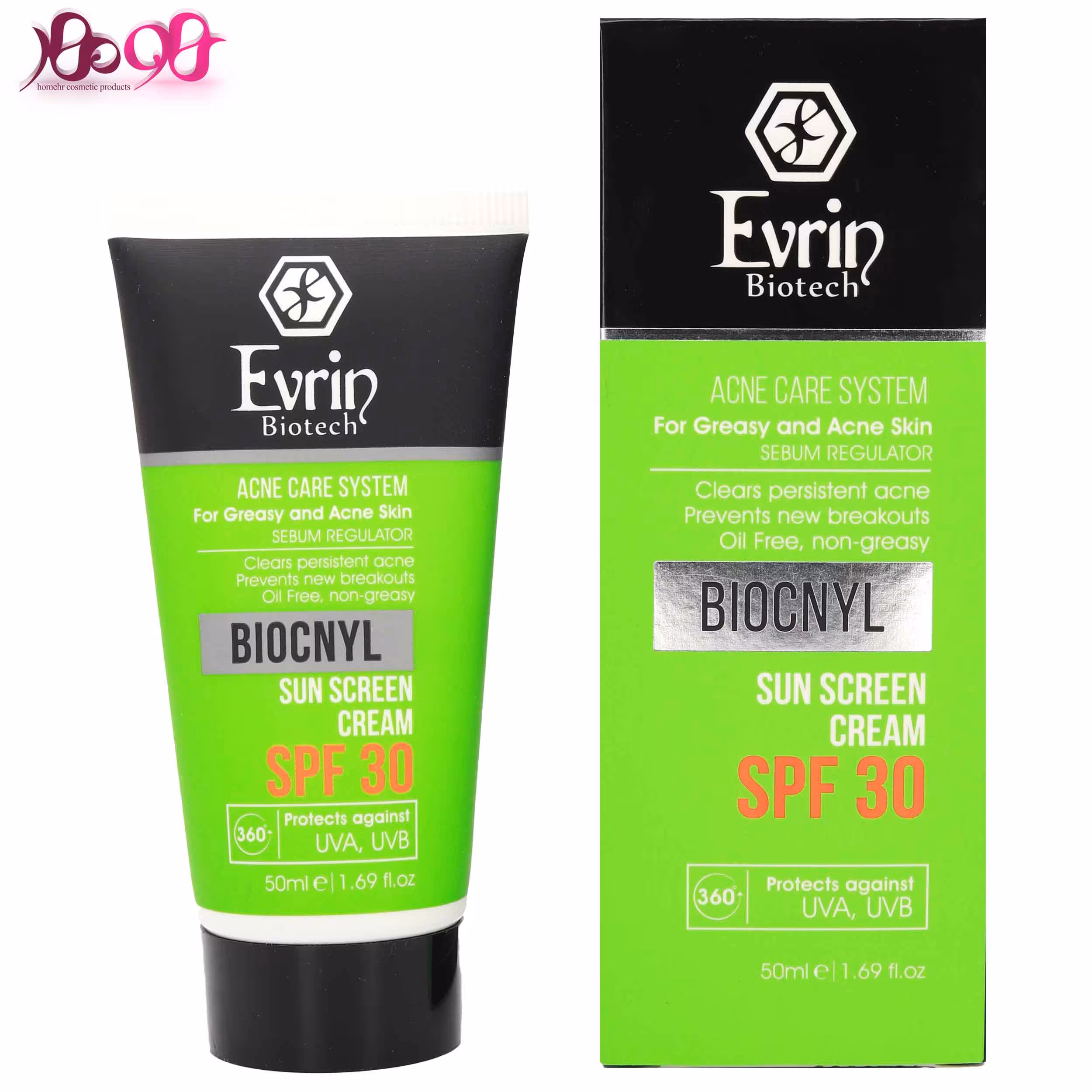 کرم ضد آفتاب ضد جوش اورین مناسب پوست چرب - EVRIN