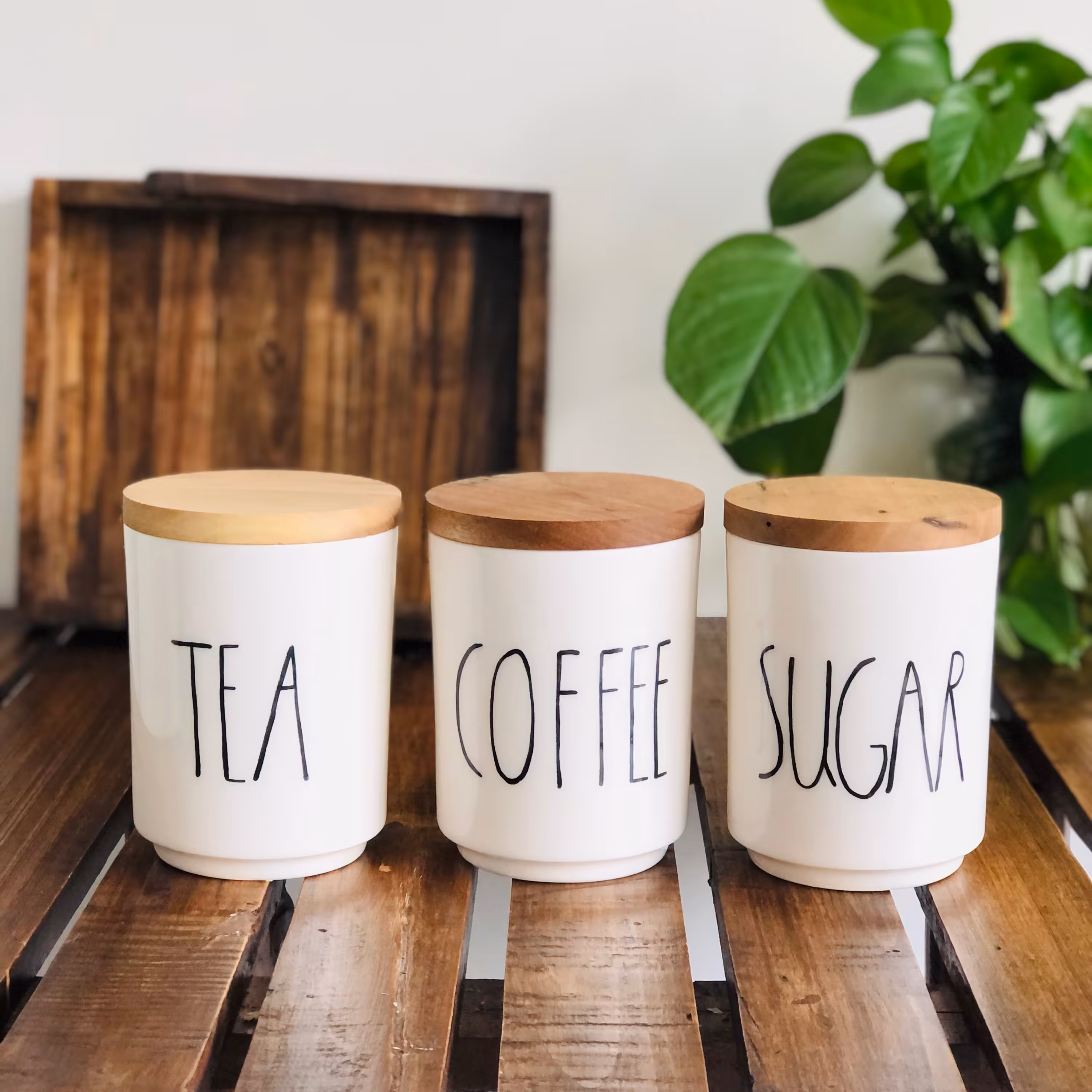 بانکه سرامیکی گوله برف مجموعه 3 عددی