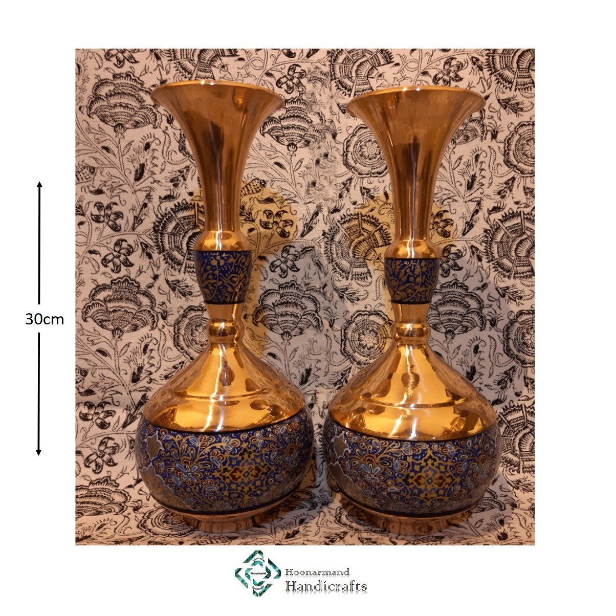 گلدان 30 دالبری مس و پرداز اعلاء
