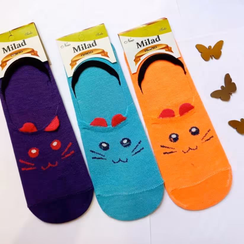 جوراب کالج گوش دار مجموعه 3 عددی ( مناسب سایز 36 تا 40 )