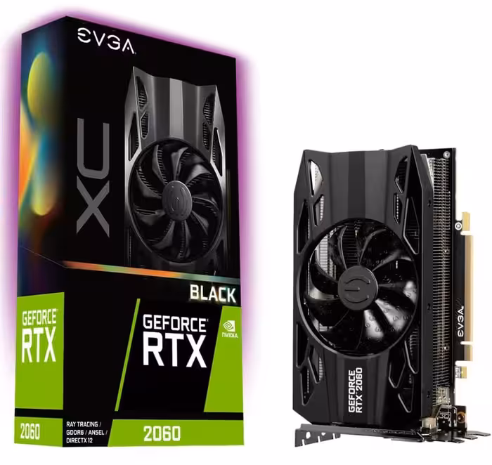 کارت گرافیک ای وی جی ای مدل GeForce RTX 2060 XC BLACK GAMING با حافظه 6 گیگابایت