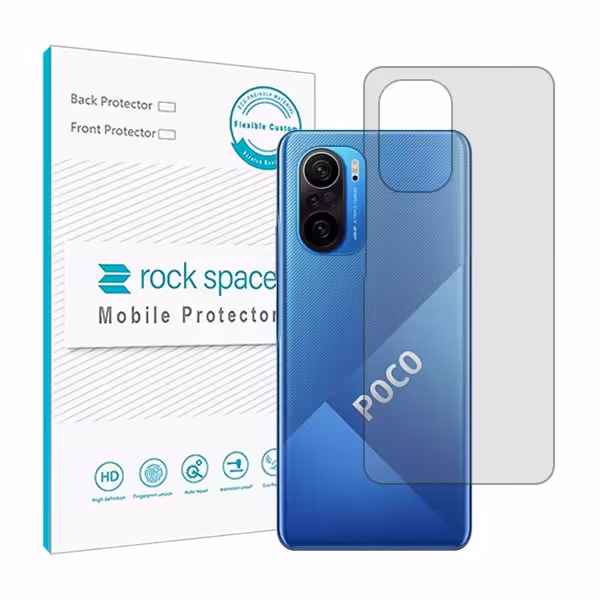 گلس محافظ پشت گوشی شیائومی Poco F3 مدل نانو هیدروژل شفاف برند راک اسپیس کد13175S