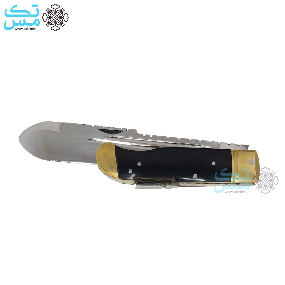 چاقوی ضامندار نیم غلاف استاد طاها 027