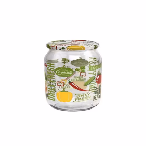 بانکه 425 میلی لیتر هروین طرح سبزیجات مدل 10153