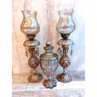 شمعدان برنجی طرح پانیذ ارتفاع 50 سانت ارسال رایگان گالری نوروزی 