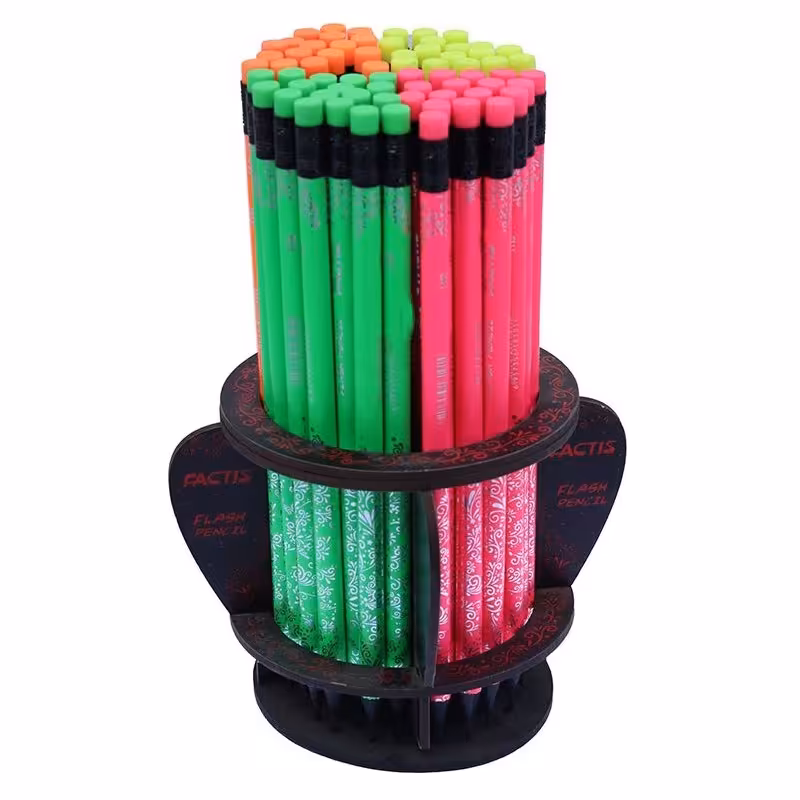 مداد مشکی فکتیس مدل flash - بسته 72 عددی